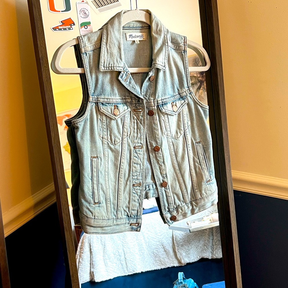 Distressed Denim Madewell Vest